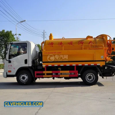 Dayun 3000 Liter Wasch-Vakuum-Kanalreiniger Spül-Abwasser-Saugwagen